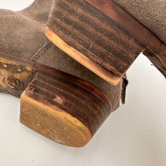 Lucky Brand Suede Leather Grey Bremma Booties Size 5 - Picture 7 of 10